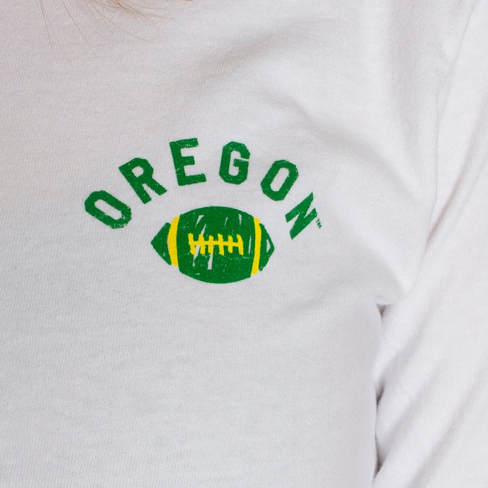 Arched Oregon, Summit, Football, Autzen Stadium, Long Sleeve, T-Shirt